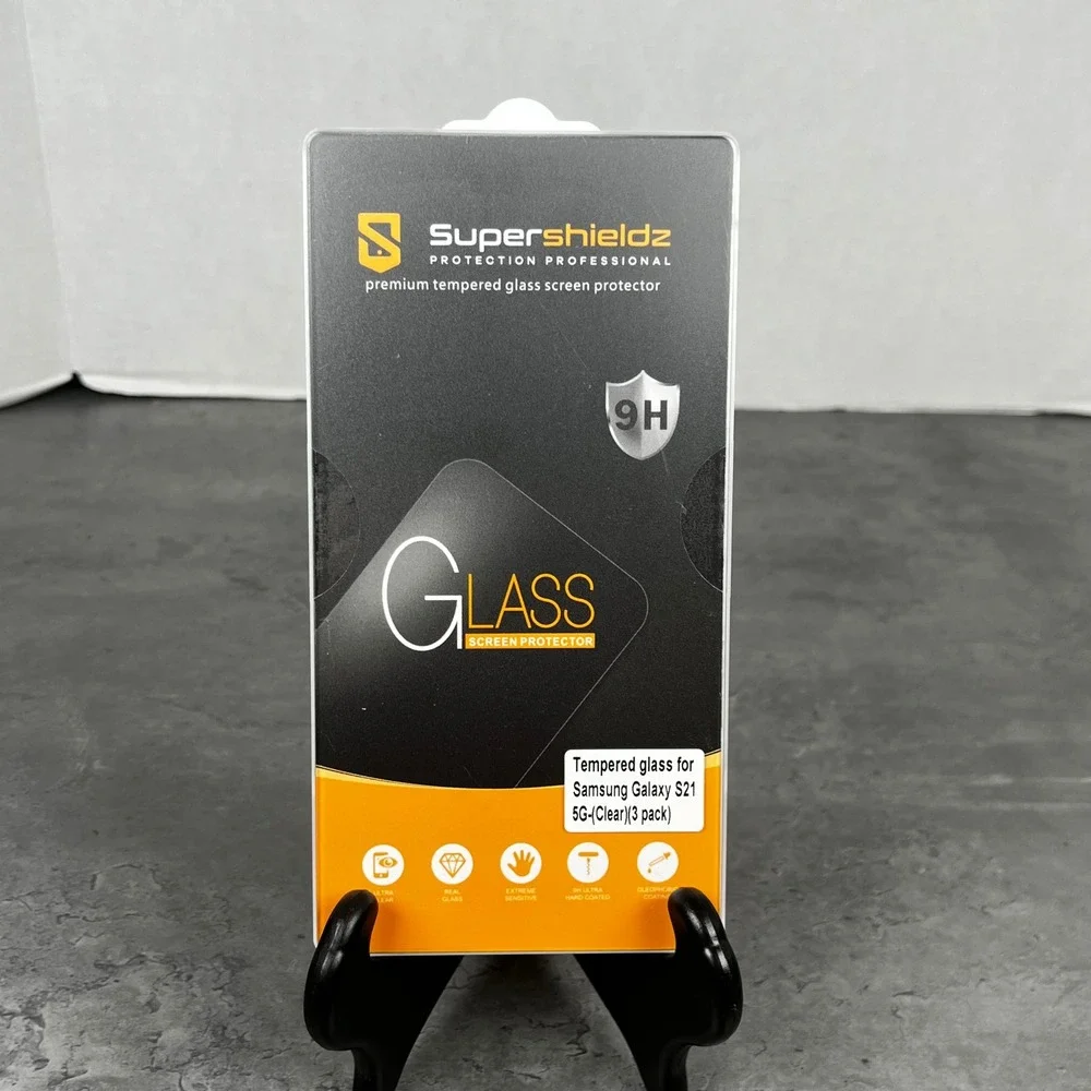 Supershieldz Samsung Galaxy S21 5G Tempered Glass Screen Protector 3 Pack Sealed