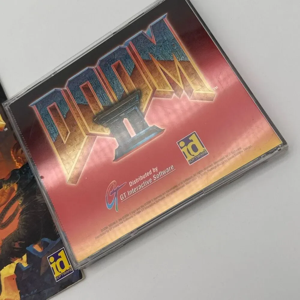 DOOM II PC CD-ROM with Manual 1994 id‎ Software GT Interactive Vintage FPS Game