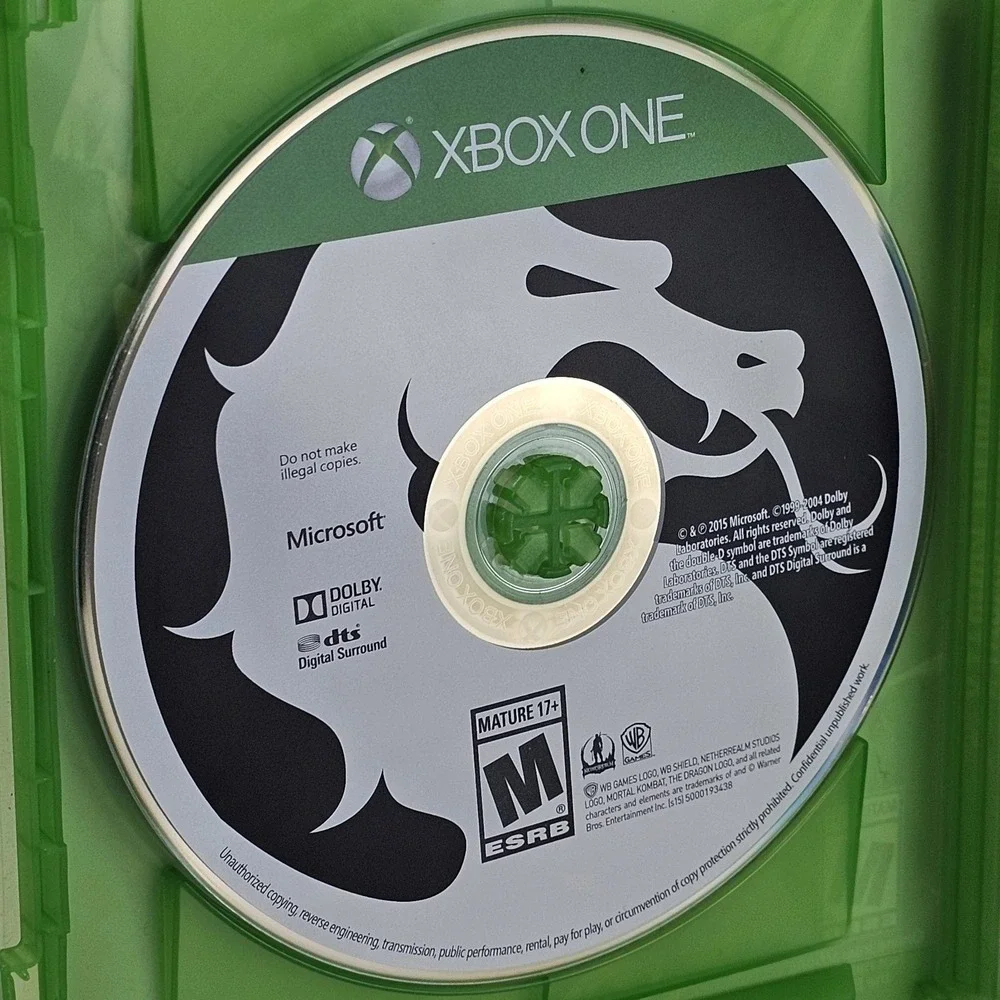 Mortal Kombat X Microsoft Xbox‎ One Fighting Game WB Games 2015 Physical Disc
