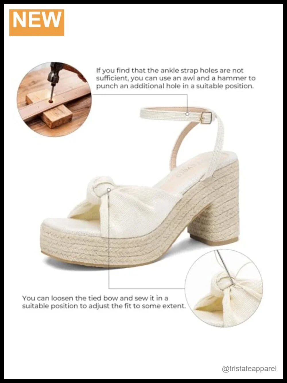 N/A chic espadrille