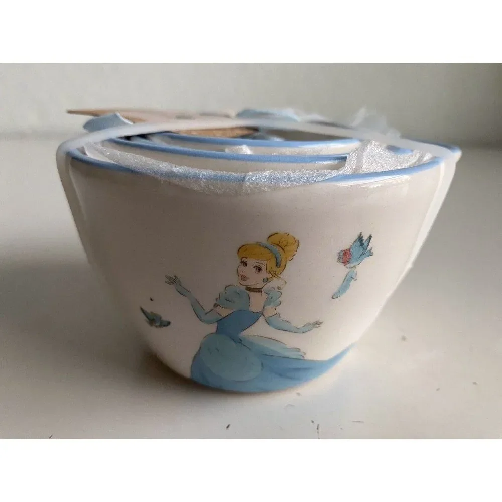 RAE DUNN Disney Princess Cinderella Measuring‎ Cups Glass Slipper Carriage Clock