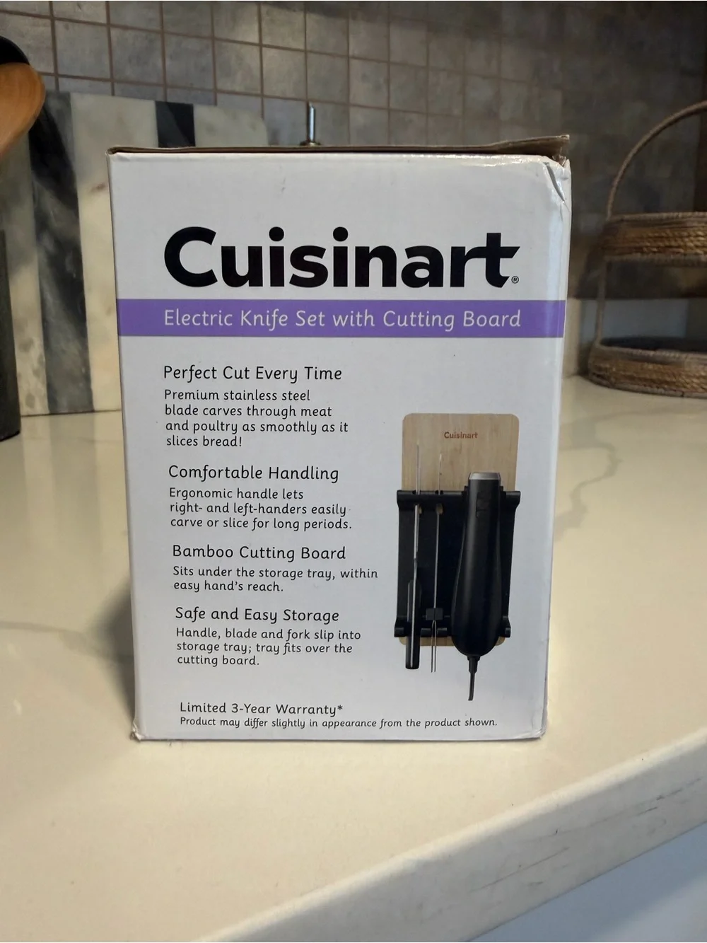 **NEVER OPENED** Cuisinart Electric Knife & Cutting Board Set