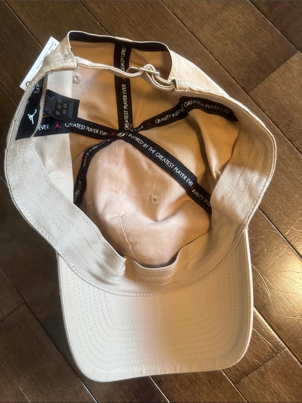 Jordan Club Cap in Tan with Brown Jumpman