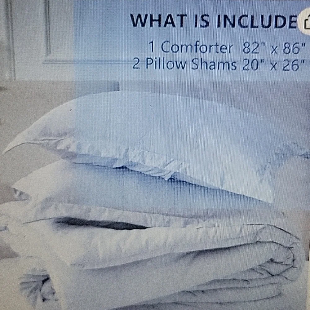 Cozylux Full 3 pc Comforter Set Gray Cationic Luxury Breathable Lightweight NEW