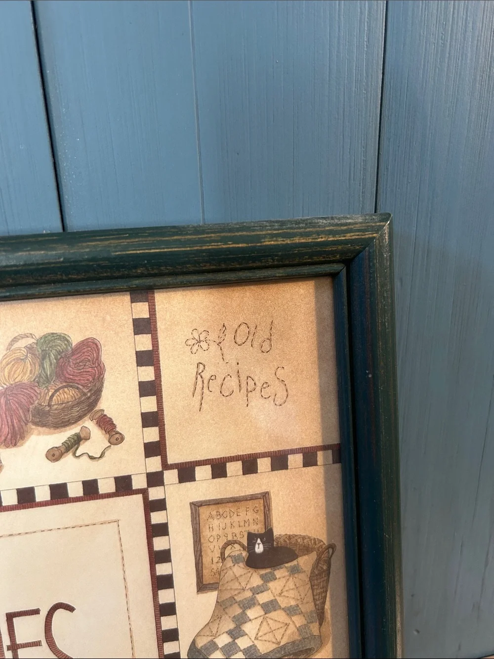 Vintage decorative framed