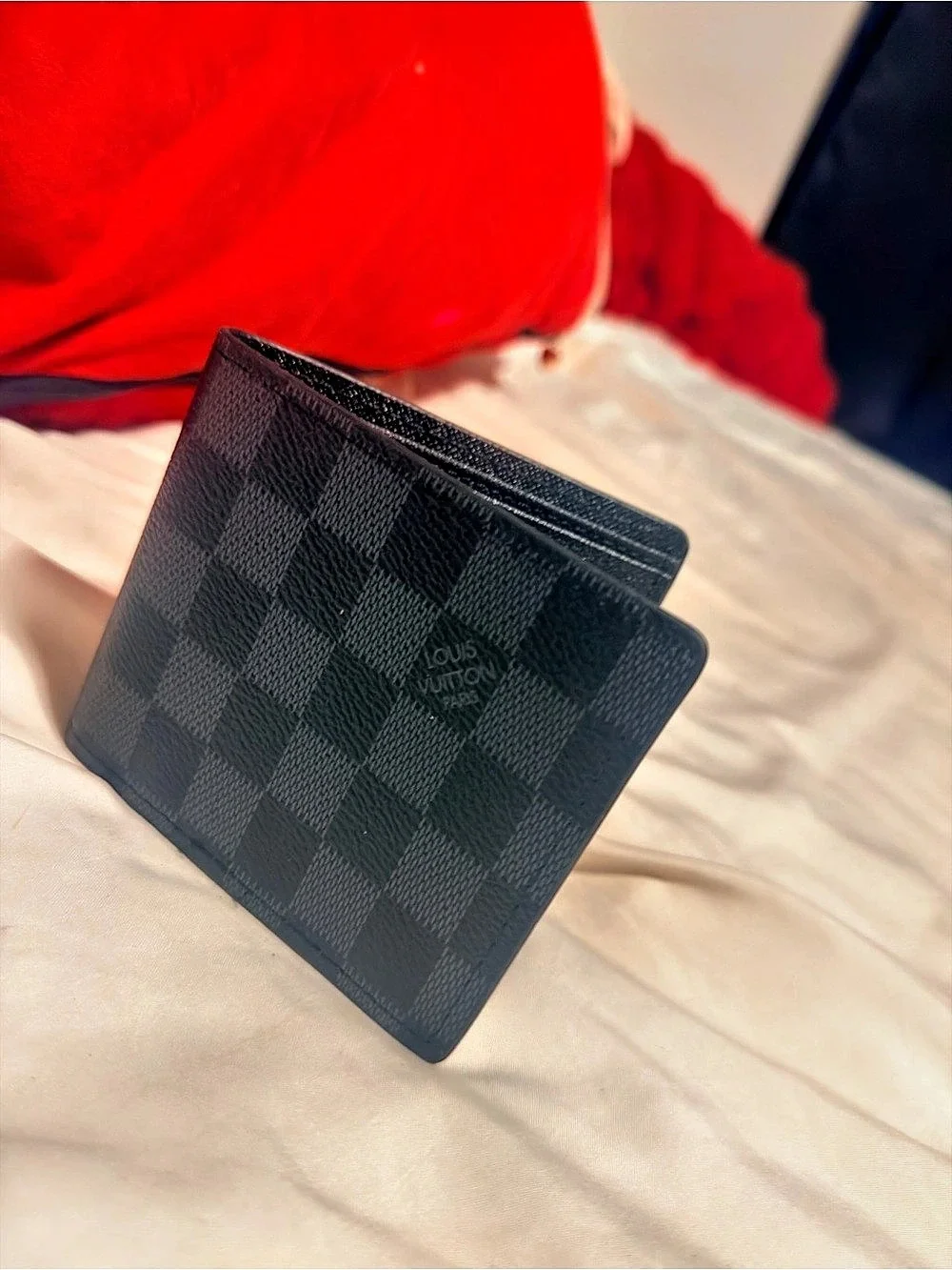 Louis Vuitton Multiple Wallet Checkered Black Like New