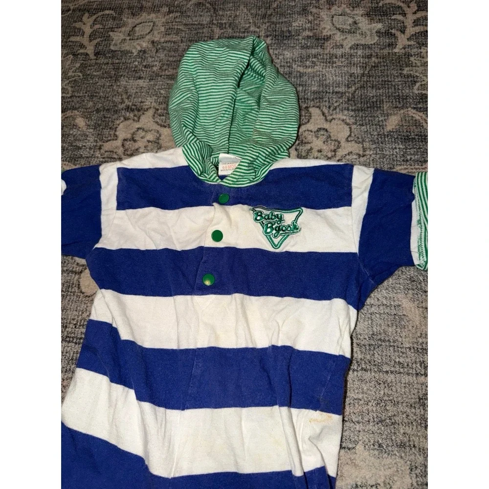 Vintage Baby Oshkosh B'Gosh Striped Onesie Romper