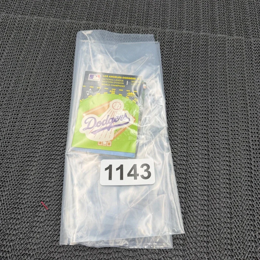 Vintage 80's Fleer Los Angeles Dodgers Sticker Card Lot 3pc