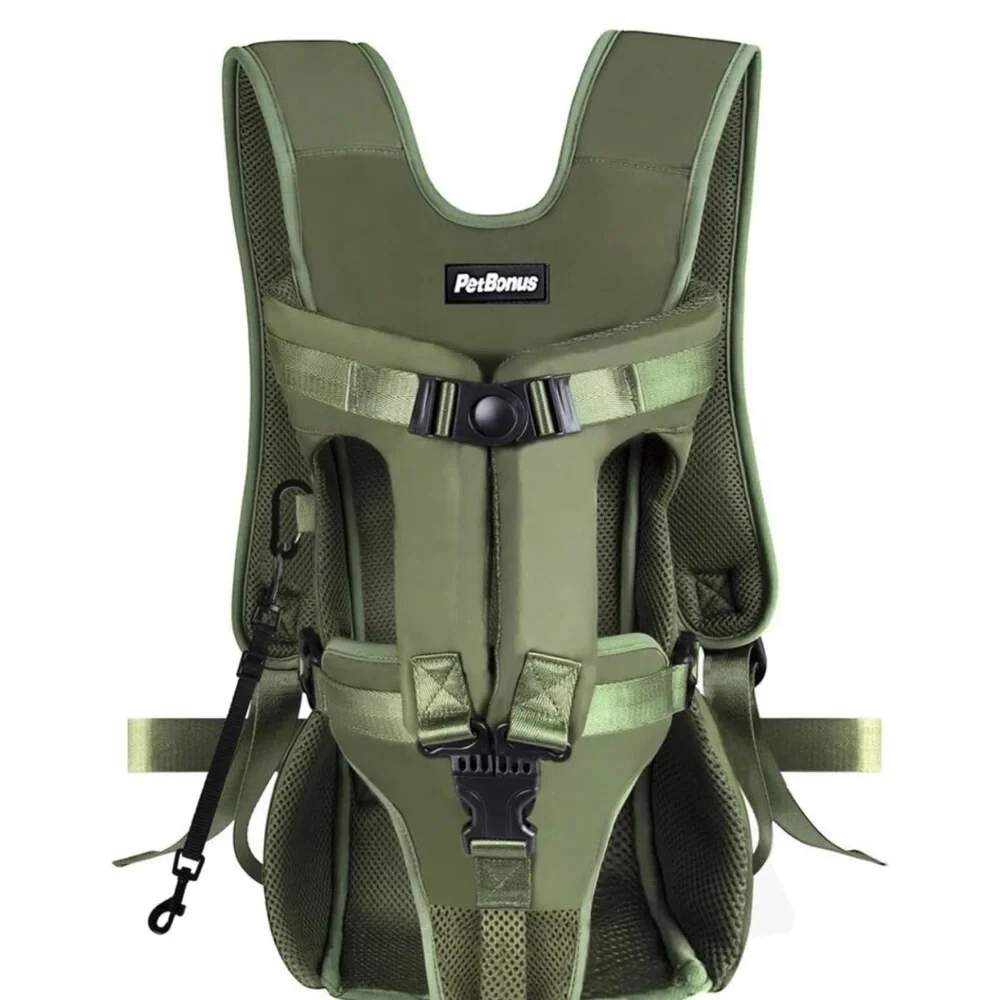 Olive Green Chest Carrier Dig Backpack Small to Medium Up to 30lbs