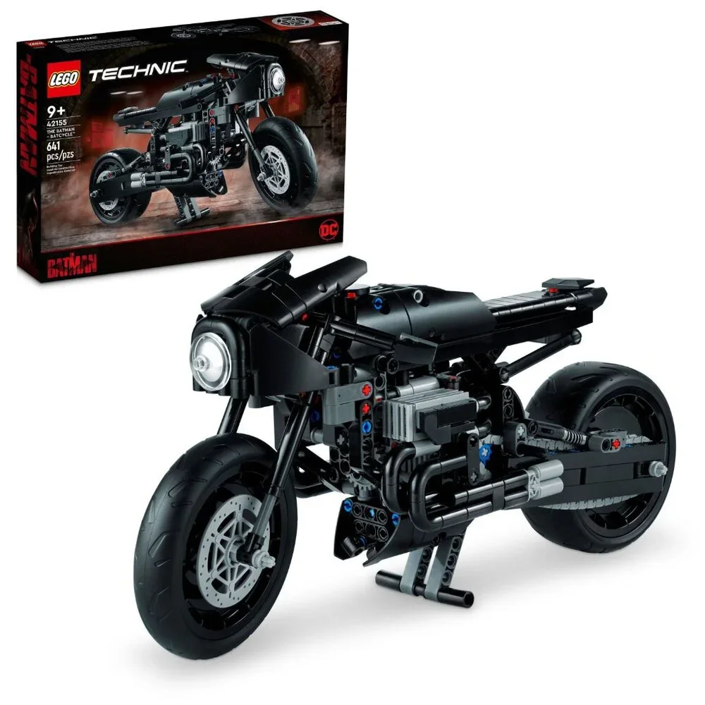 Lego Technic 42155 2022 Movie Batman Batcycle Motor Skills Building Set New