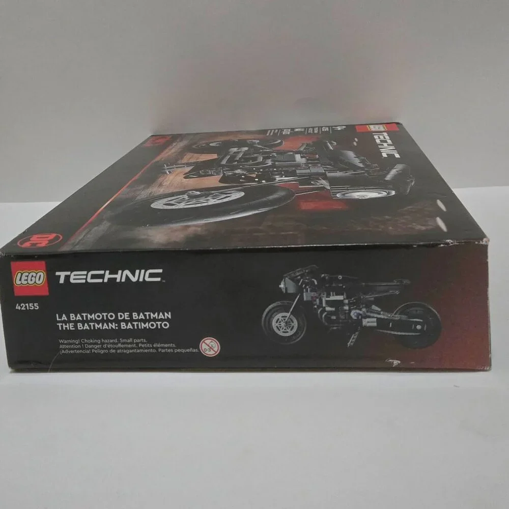 Lego Technic 42155 2022 Movie Batman Batcycle Motor Skills Building Set New