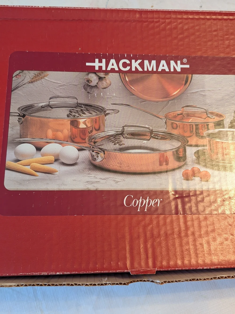 Hackman Copper Steel Frying Pan - Polished Sauté Pan, Brand New, Vintage, Rare