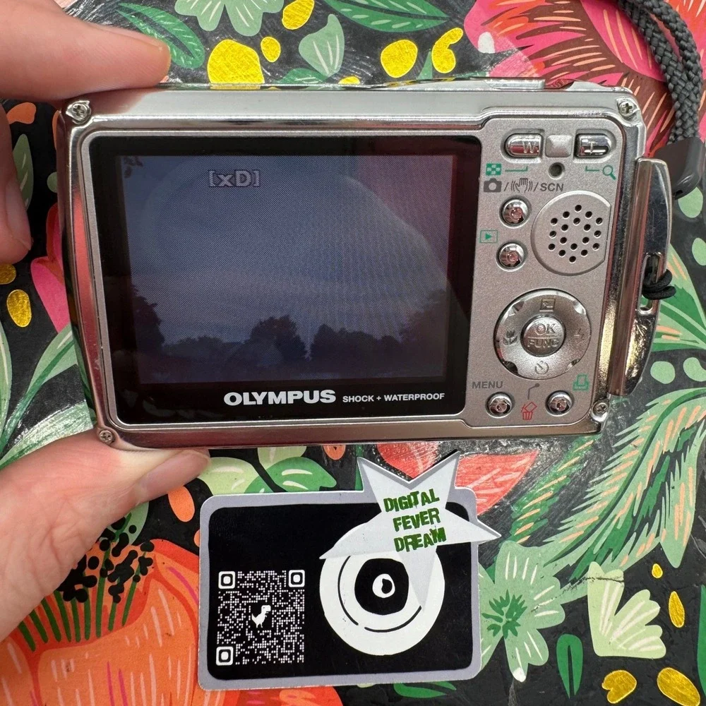 Olympus Stylus 720 SW Digital Camera Silver Shock Waterproof 7.1MP with Charger
