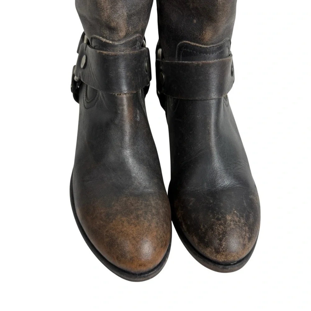 Free People Frye Carson Harness Tall Riding Boots