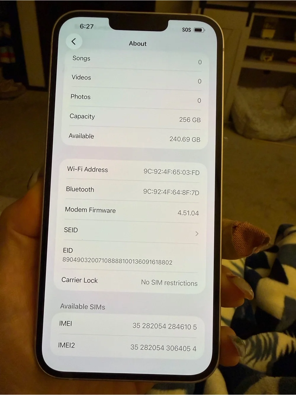 Apple smartphone featuring