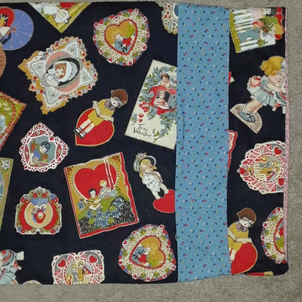 New Pillowcase of Vintage Valentines Day Cards