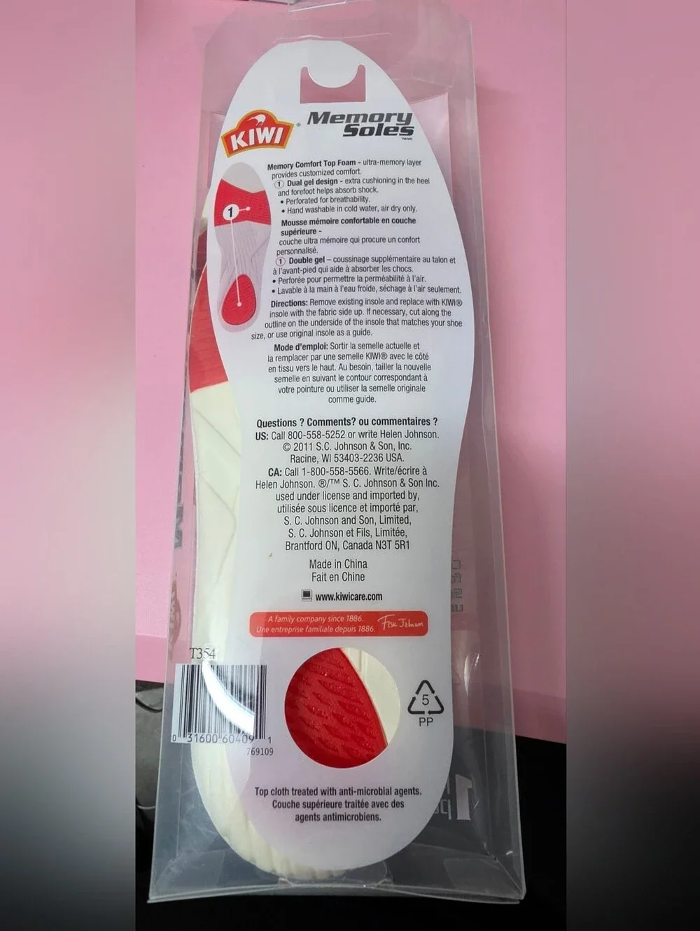 Kiwi cushioned memory