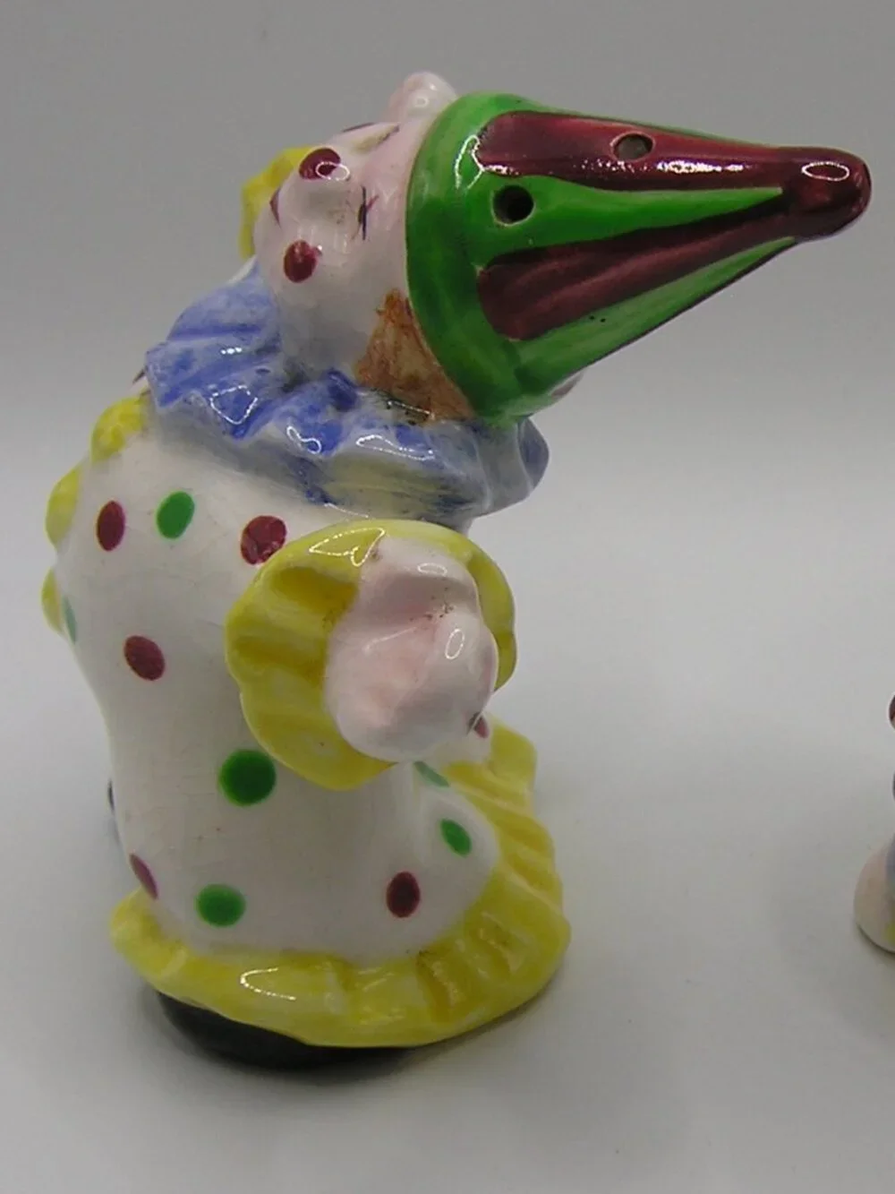 Vintage Made in Japan Tumbling Clown Salt and Pepper Set