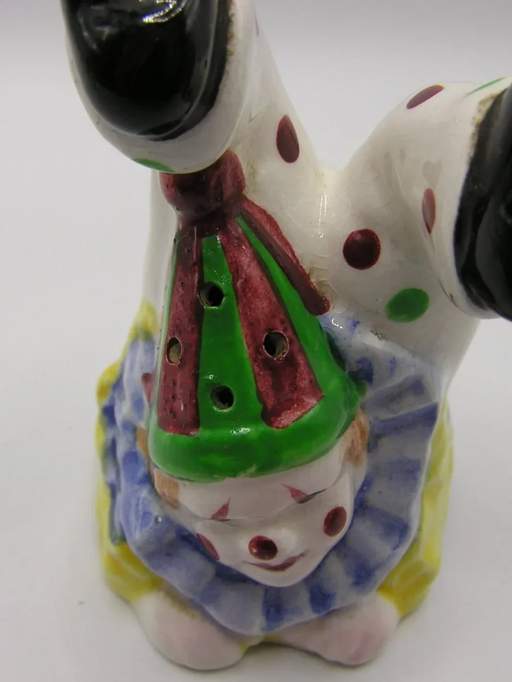 Vintage Made in Japan Tumbling Clown Salt and Pepper Set