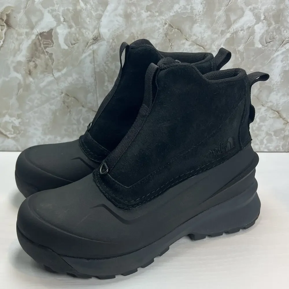 The North Face Chilkat V Zip Waterproof Winter Boots Men's Size 9 Black NF0A5LW4