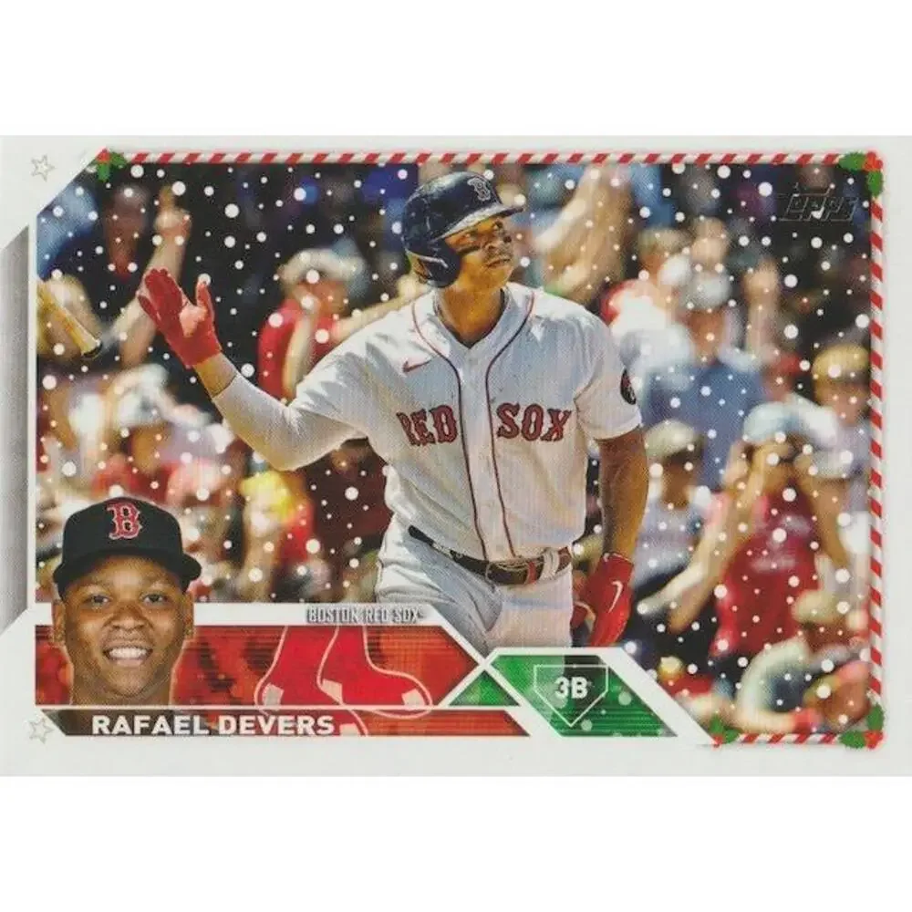 2023 Topps Holiday Rafael Devers H76 Boston Red Sox