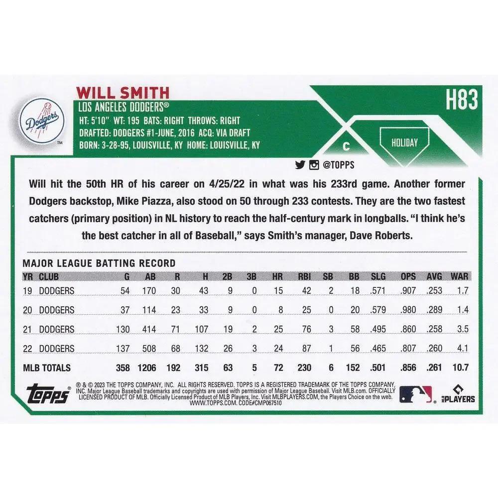 Topps 2023 holiday