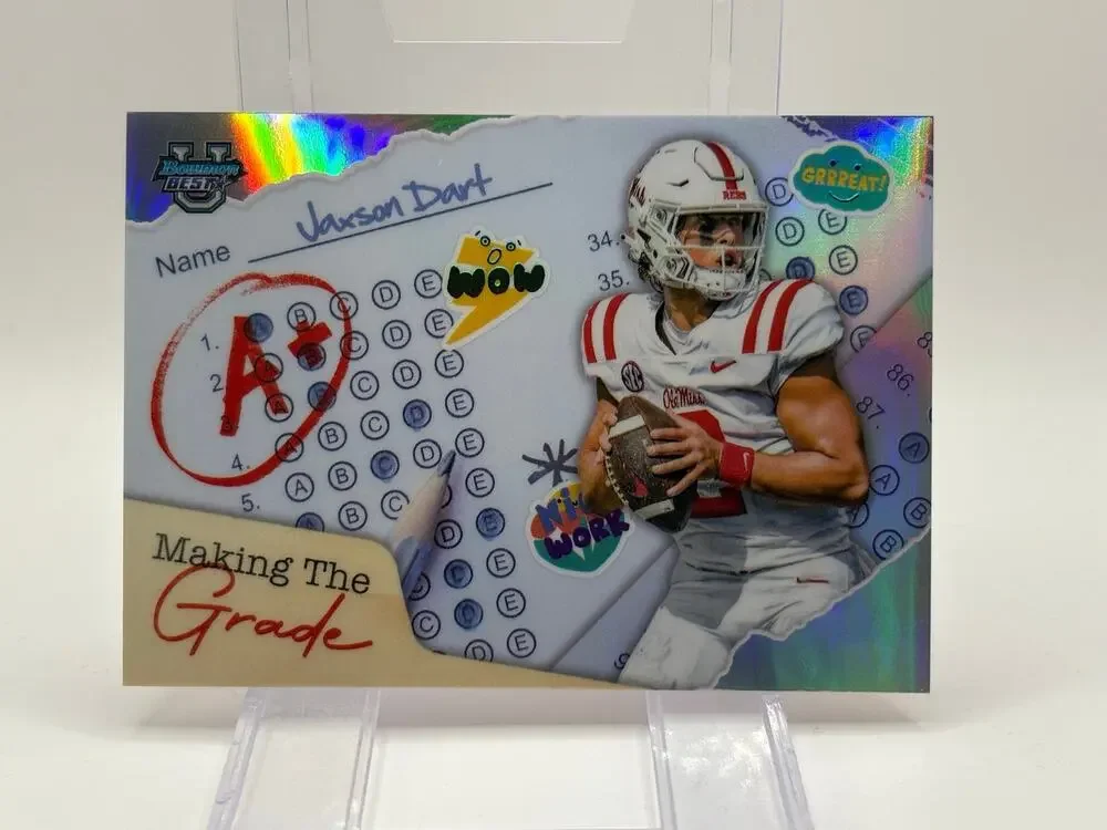 2024 Bowman Best U Jaxson Dart Making The Grade Silver Refractor Giants