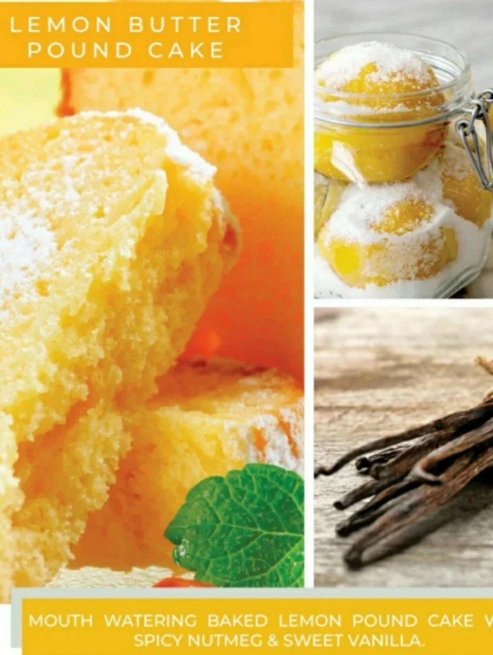 LEMON BUTTER POUND CAKE -A Cheerful Giver Baby Jar Single Wick Candle, 6 oz (2)