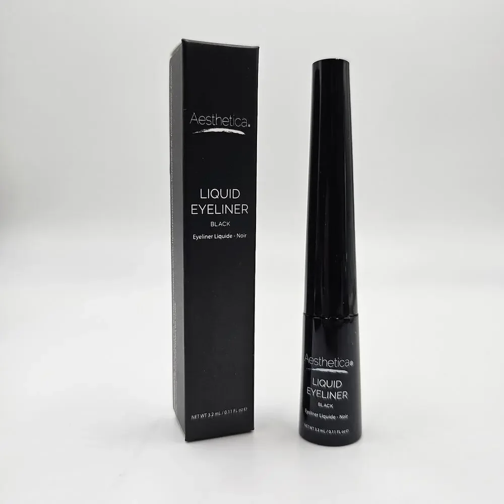 Aesthetica Liquid Eyeliner‎ Black 3.2 ml / 0.11 fl oz Travel Size New in Box