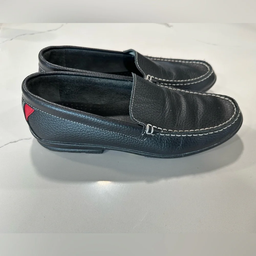 Foot Joy Mens Loafers Club Casuals Black Leather Golf Driving Shoes Sz 8.5 79072