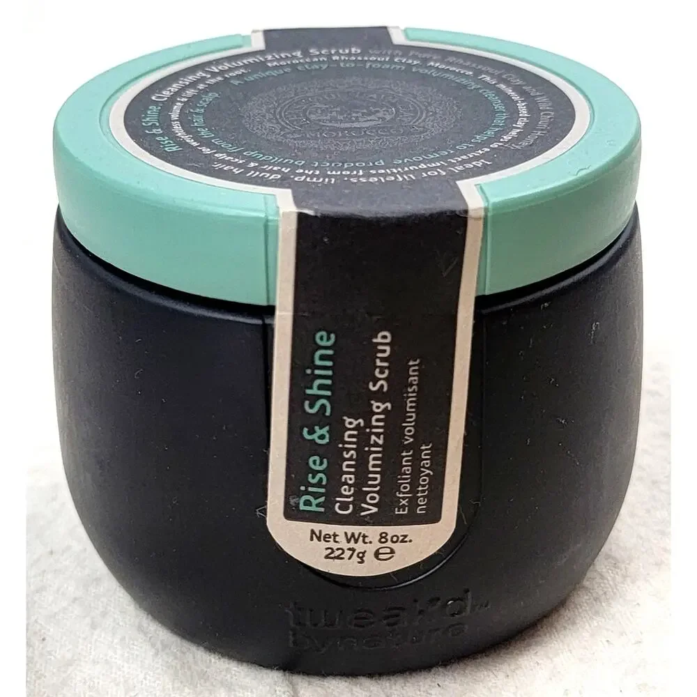 Tweak’d Rise & Shine Volumizing Scrub 8 oz Rhassoul Clay NEW Sealed