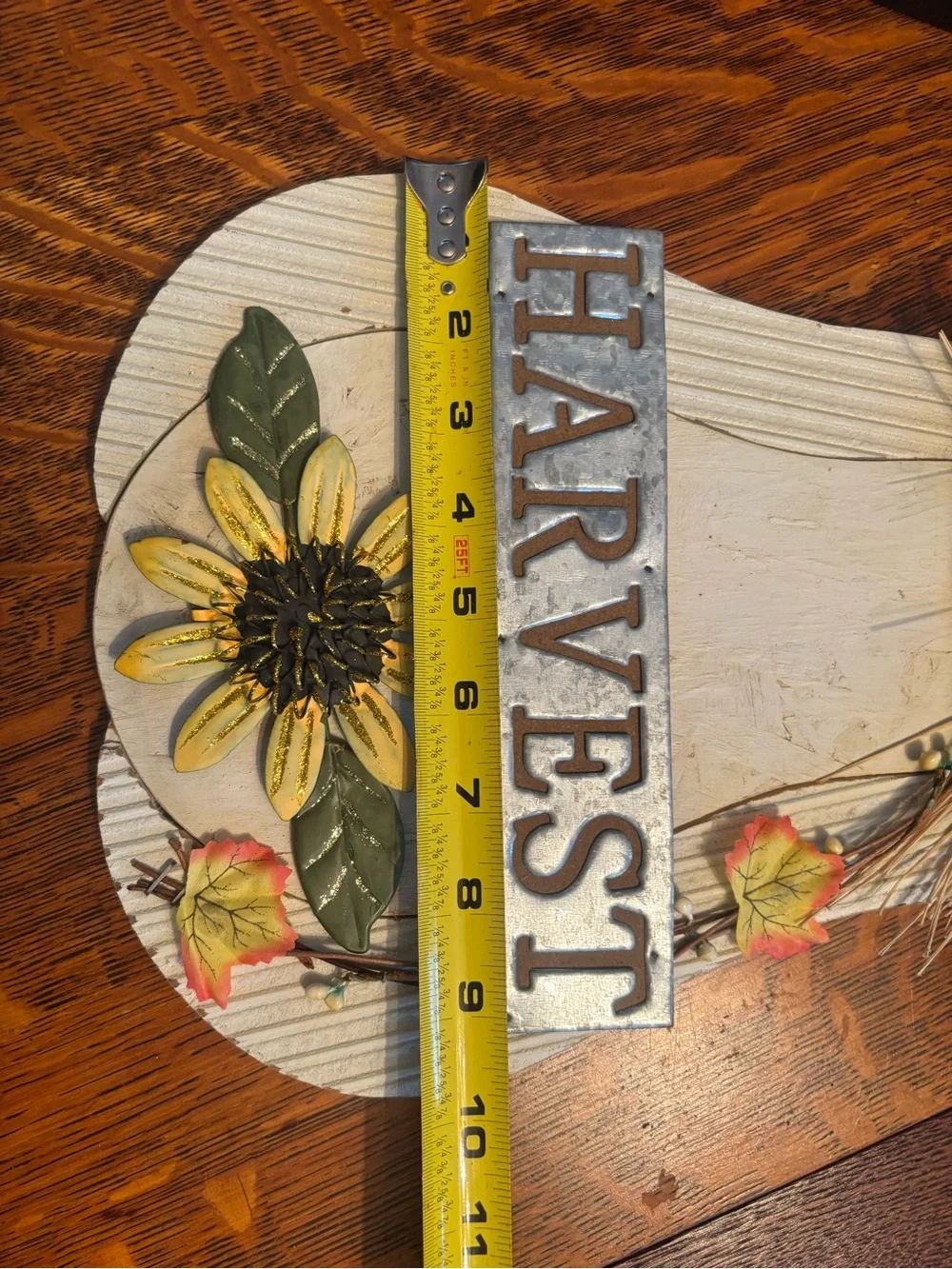 Harvest Sunflower Fall Wall Decor - Neutral, Yellow, Green
