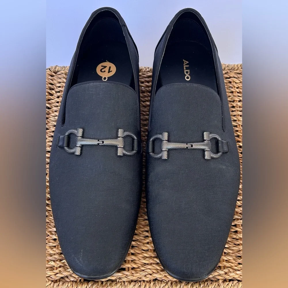 Aldo Men’s Gatsbie Horsebit Loafers Slip On Black Size‎ 12