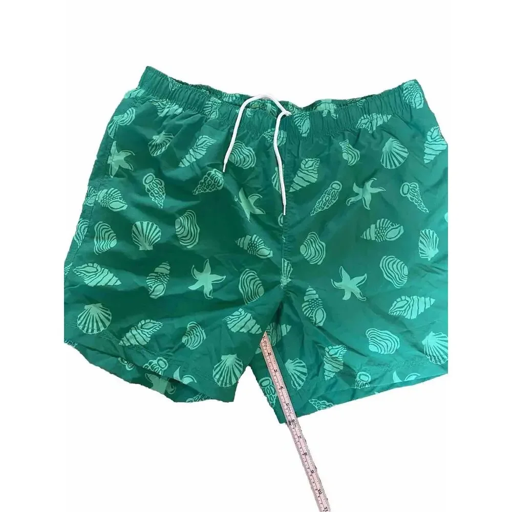 LANDS END Bathing Suit Mens Size XL 40-42 Beach Vacation Coastal Swim Pockets