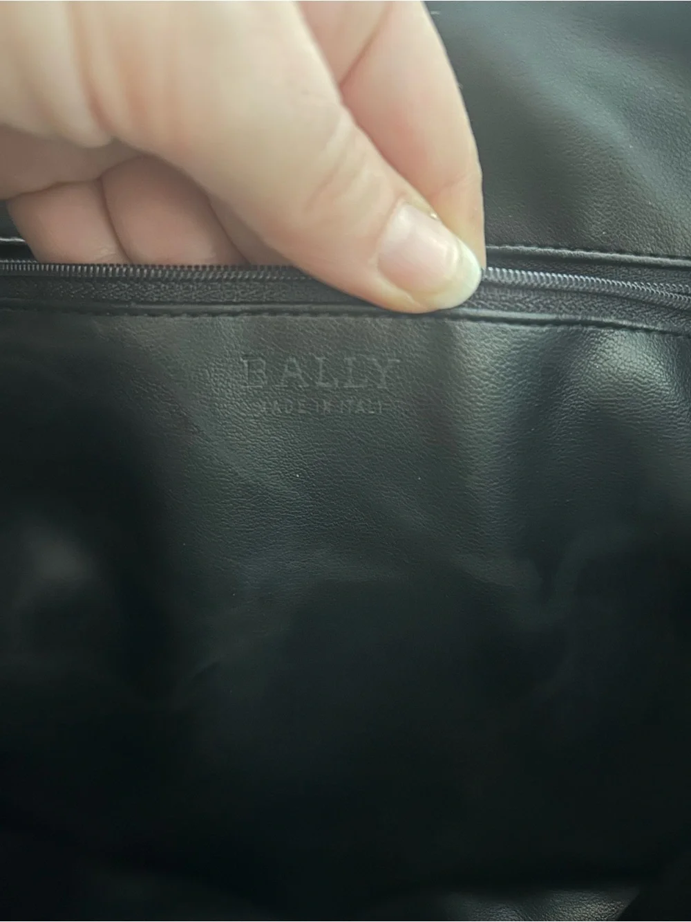 Bally Black Leather Tote Bag