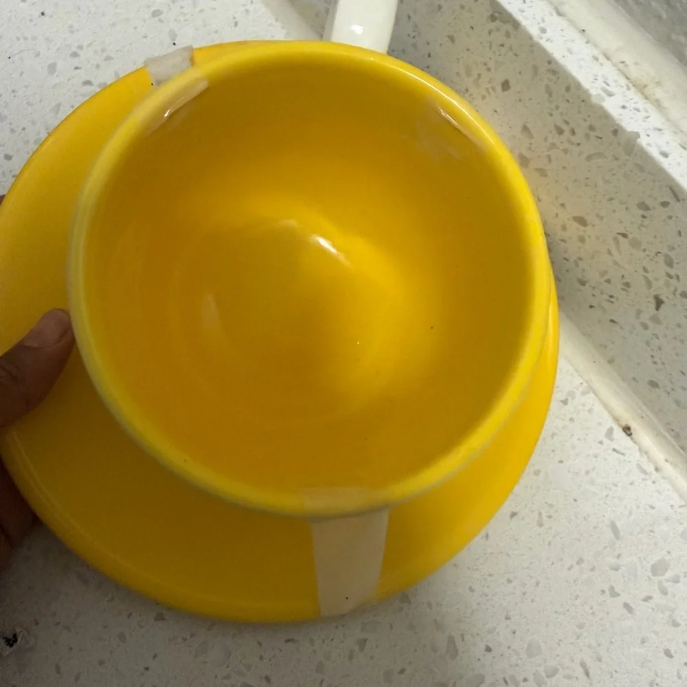 Crate&Barrel bright yellow