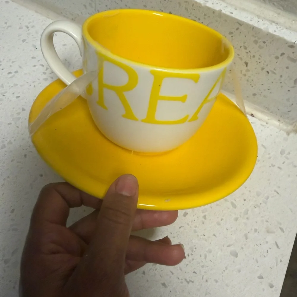 Crate&Barrel bright yellow