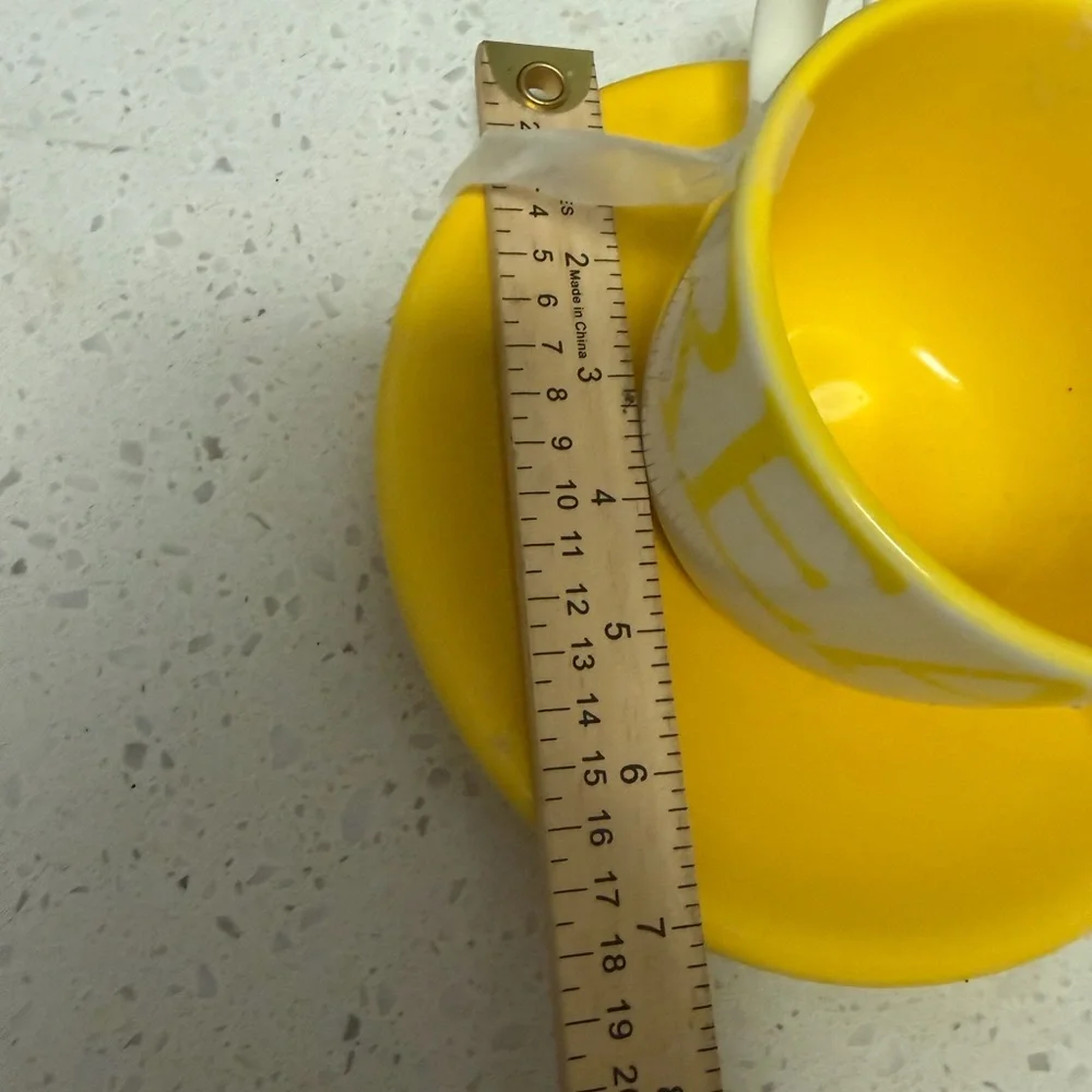 Crate&Barrel bright yellow
