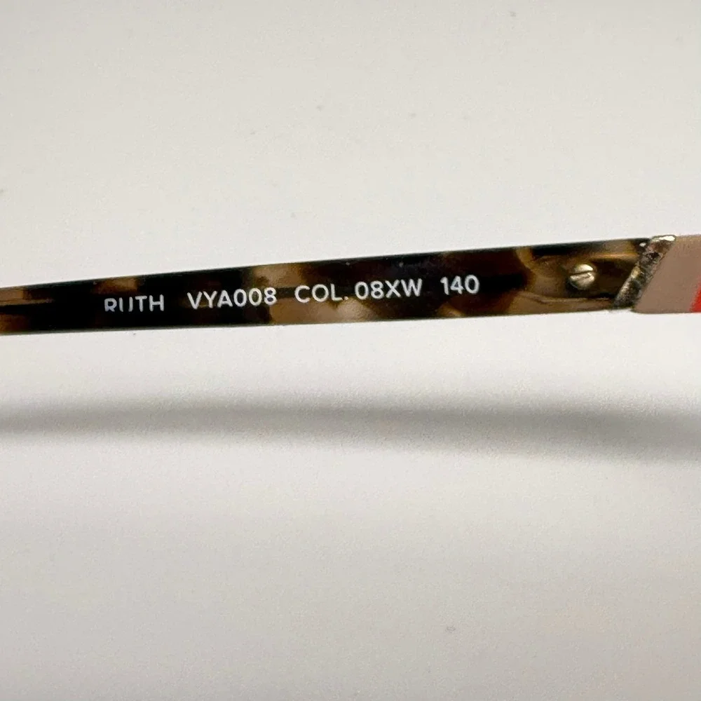 Yalea Ruth VYA008 Tortoise Cat Eye‎ Eyeglasses Brown Red 08XW 140mm