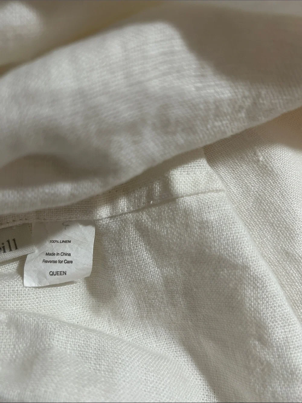 Garnet Hill natural linen