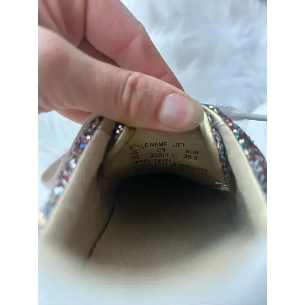 Kate Spade New York Women's Lift Glitter Sneakers Multicolor Size 5B