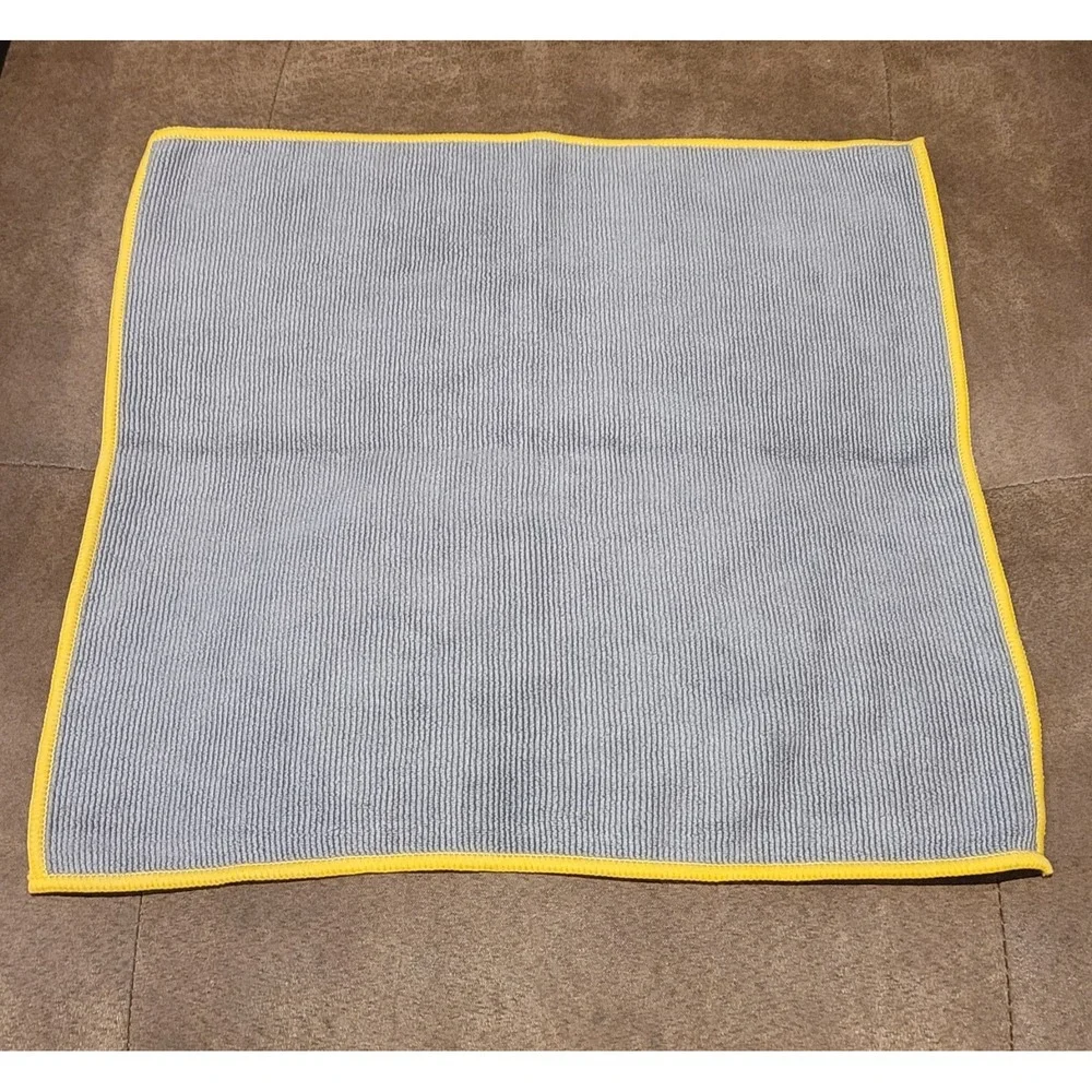 Norwex Envirocloth Gray with Yellow Trim Microfiber with BacLock NEW