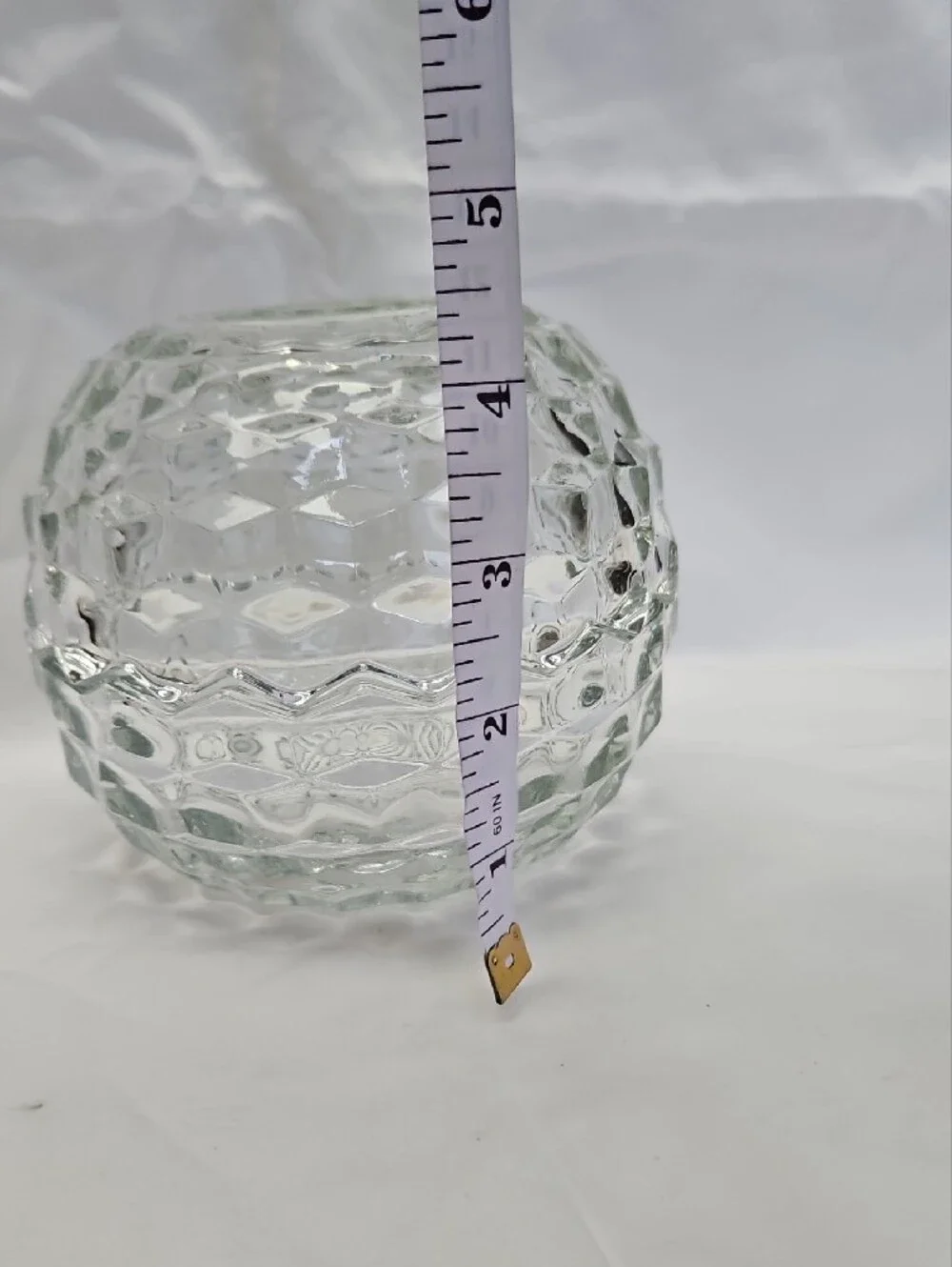 Vintage 1960's Fostoria Clear Glass Fairy Lamp