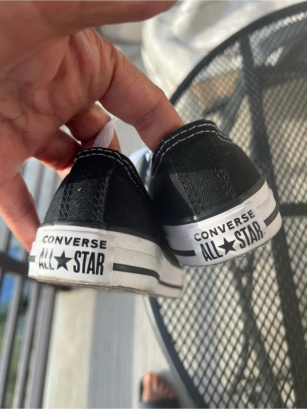 Converse black canvas