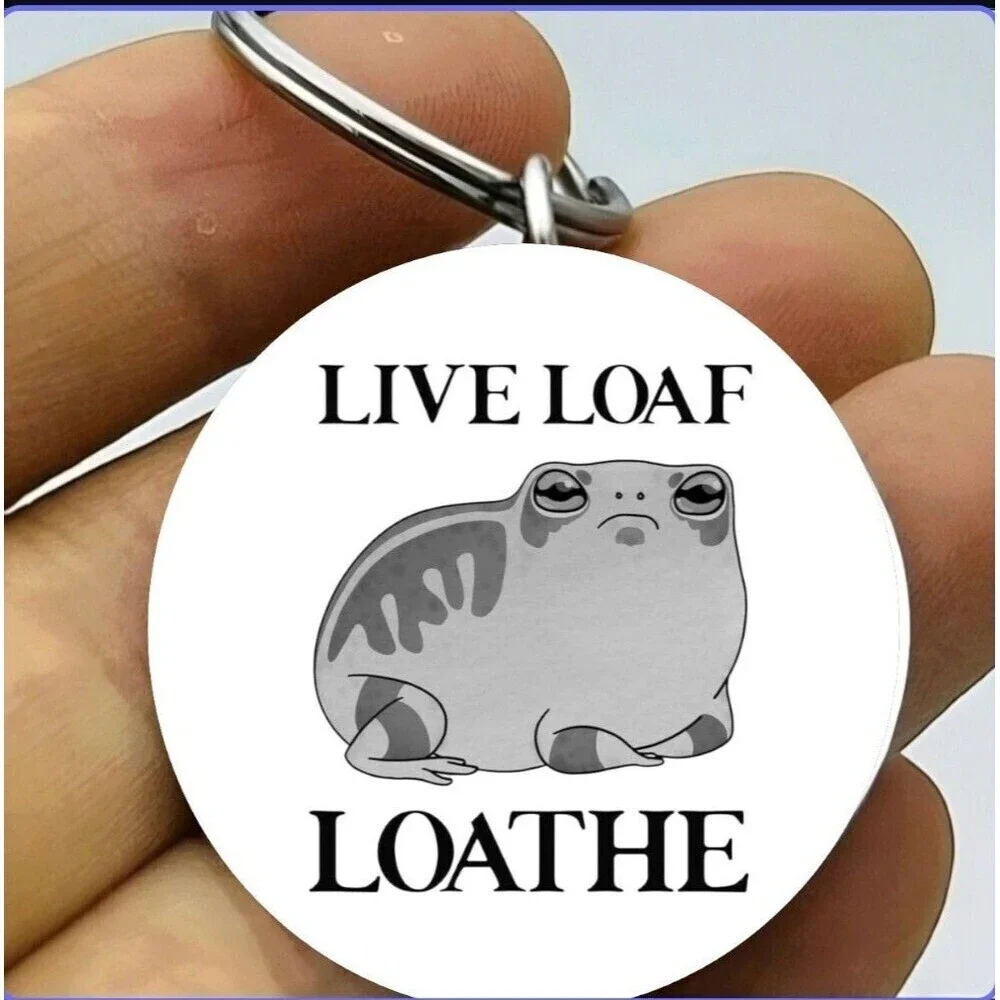 Frog Animal Stainless Keychain Funny Cute