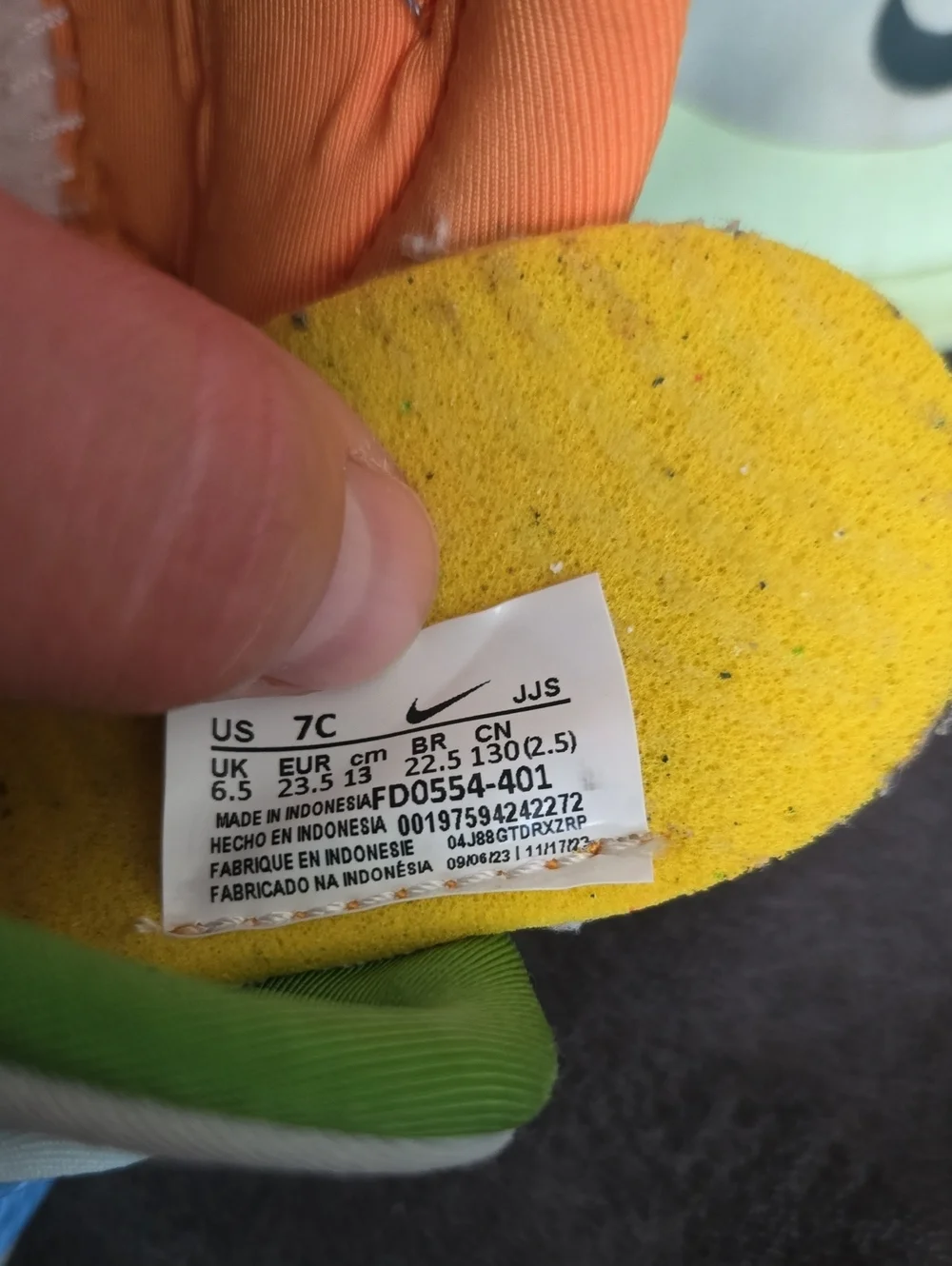 Nike Dynamo 2 EasyOn TD Glacier Blue Sundial Kid 7C
