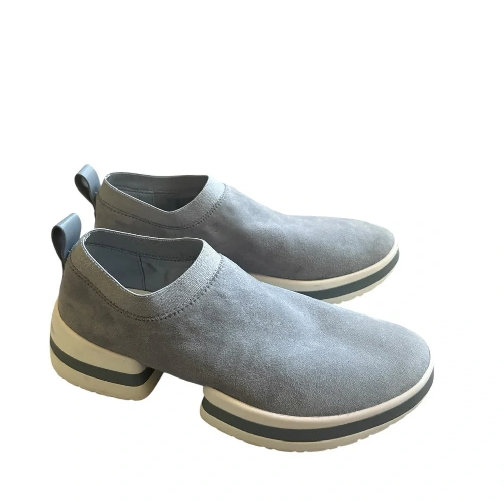 Stuart Weitzman Gray Loafers Slip-On Shoes