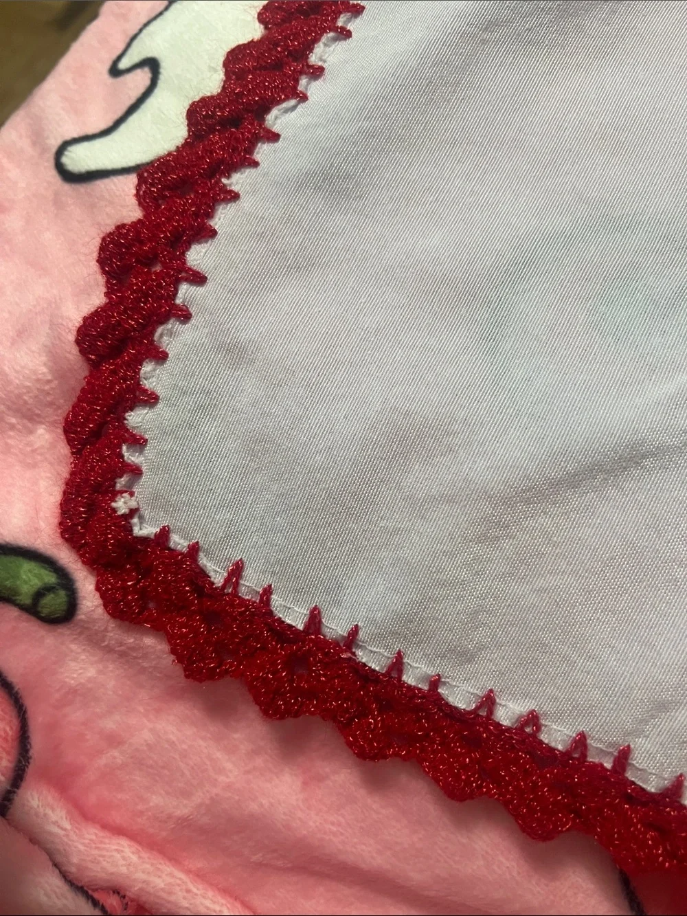 Hand-Embroidered Red Floral Mexican Tortilla Warmer