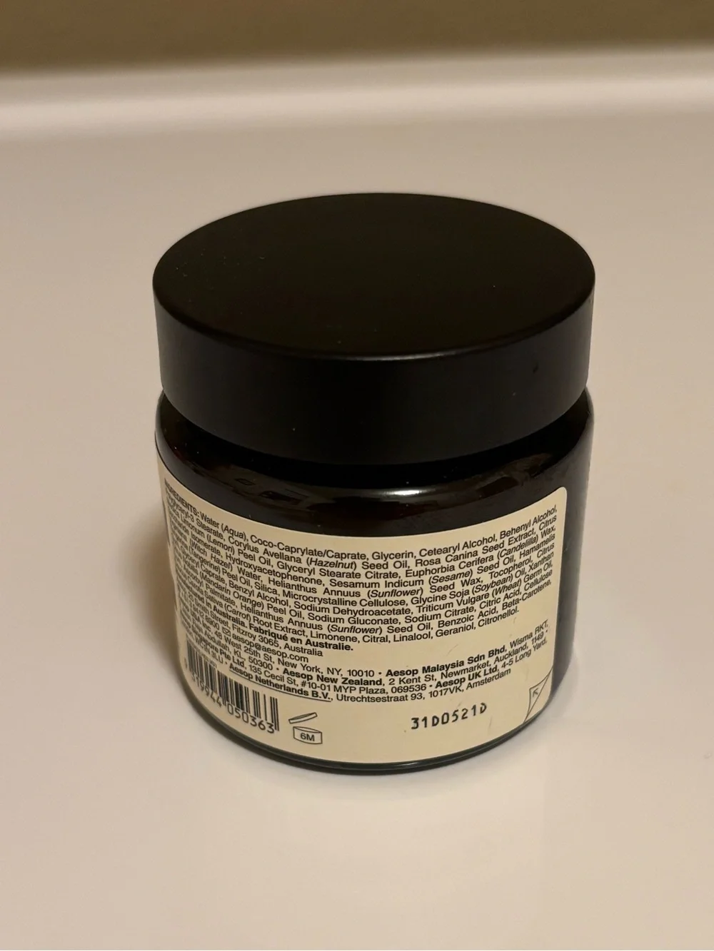 Aesop mandarin facial