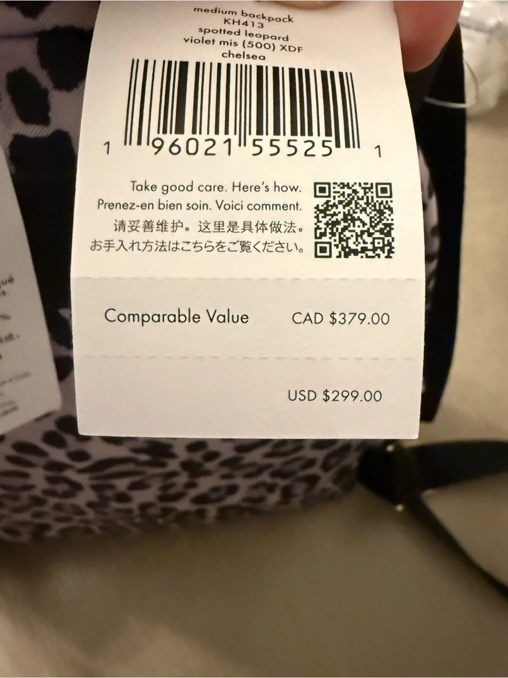 kate spade compact backpack